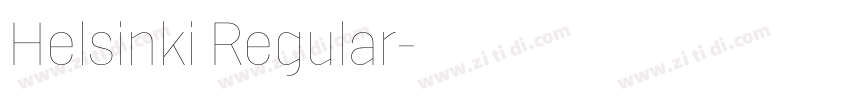 Helsinki Regular字体转换